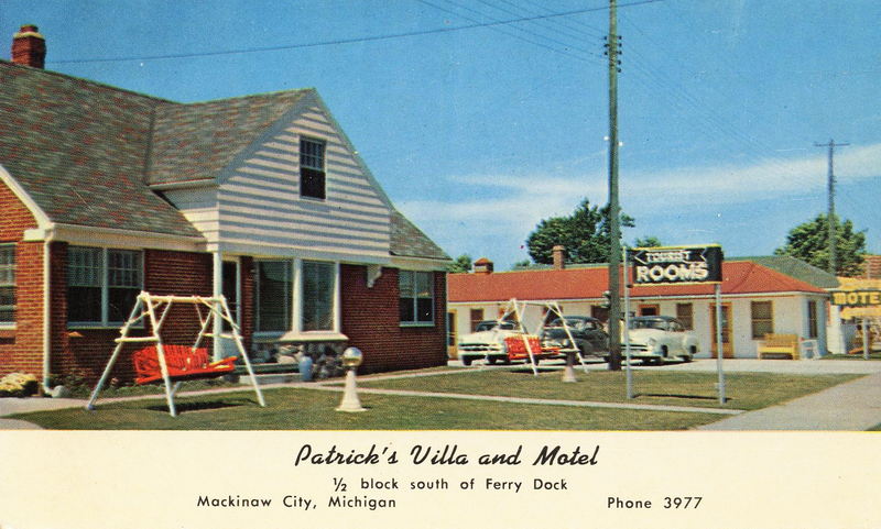Patricks Villa and Motel - Vintage Postcard (newer photo)
